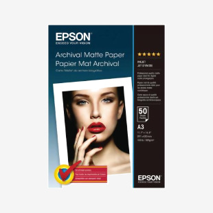 Epson Archival Matte Paper A3 189gsm (Pack of 50) C13S041344 EP41344