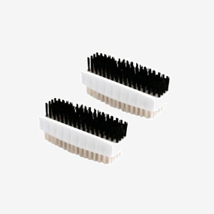 Nail Brushes Plastic Twin Pack White VOWCL.1902 CX00537