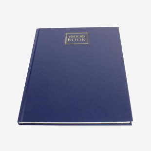 Collins Visitors Book Leathergrain 192 Pages 40 8250251 CLVB40