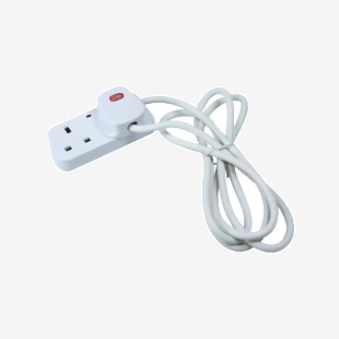 CED 2-Way White Extension Lead CEDTS2213M HID43025