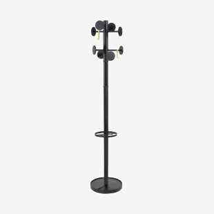 Alba Stan Coat Stand 350x350x1750mm Black PMSTAN3N ALB08186