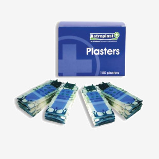 Wallace Cameron Blue Detectable Pilferproof Plasters (Pack of 150) 1206008 WAC10423