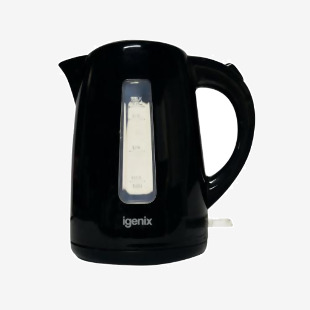 Igenix 1.7 Litre Jug Kettle Cordless Black 3Kw IG7205 MK52196