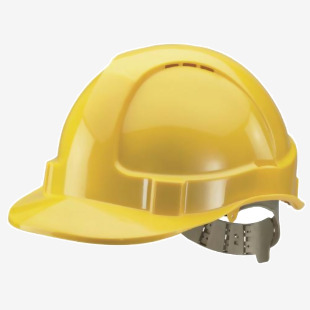 Beeswift Comfort Vented Safety Helmet ABS Shell Yellow BBVSHY BRG10036
