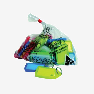 Kevron Plastic Clicktag Key Tag Large Assorted (Pack of 25) ID30 AC25 SP00154