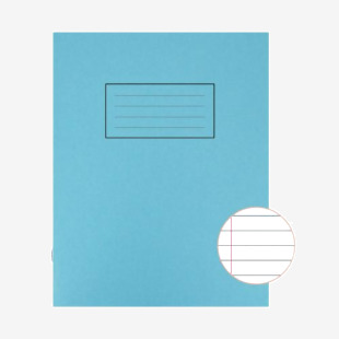 Silvine Exercise Book Ruled 229x178mm Blue (Pack of 10) EX104 SV43505