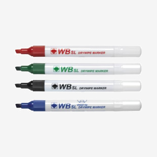 Assorted Whiteboard Markers Chisel Tip (Pack of 4) WX26038 WX26038