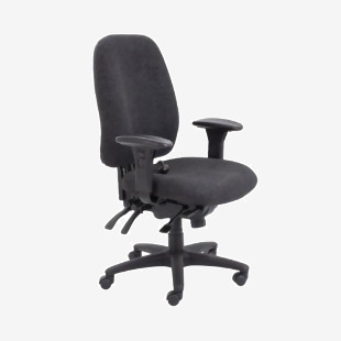 Avior Snowdon Heavy Duty High Back Chair with Lumbar Support Charcoal KF72250 KF72250