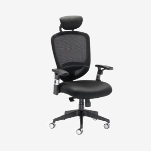 Arista Lexi High Back Chair + Headrest 710x310x600mm Black H-9056-L1 KF72245