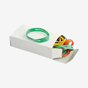 Q-Connect X-Band Rubber Bands 100x11mm Assorted Colours 100g KF14679 KF14679