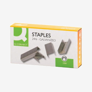 Q-Connect 246 Metal Precision Engineered Staples (1000 Pack) KF01278 KF01278