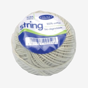 Cotton String Ball Medium 40m Biodegradable (Pack of 12) C172 CTY09451