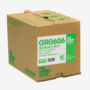 Greensack Swing Bin Liner in Dispenser White (Pack of 150) GR0606 CPD75000