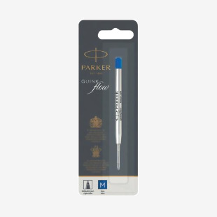 Parker Quink Ballpoint Pen Refill Medium Blue Blister (Pack of 12) S0909580 PA90958