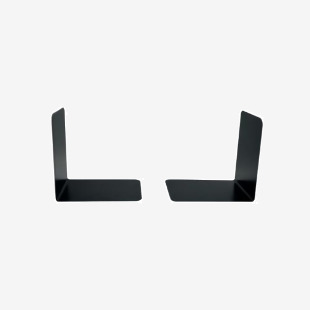 Metal Bookends Heavy Duty W140xD140mm Black (Pack of 2) 0441102 BLO14077