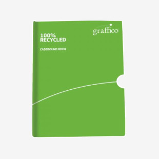 Graffico by 5 Star Recycled Casebound Notebook 160pg A4 EN08054 EN08054