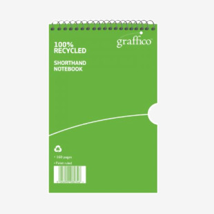 Graffico by 5 Star Recycled Shorthand Notebook 160p 203x127mm EN08034 EN08034