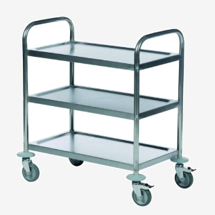 Economy Stainless Steel 3-Shelf Trolley 375609 SBY21216