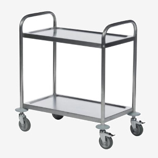 Economy Stainless Steel 2-Shelf Trolley 375608 SBY21215