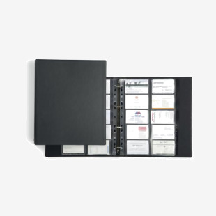 Durable VISIFIX ECONOMY 400 Business Card Ring Binder Black A4 244401 DB21622