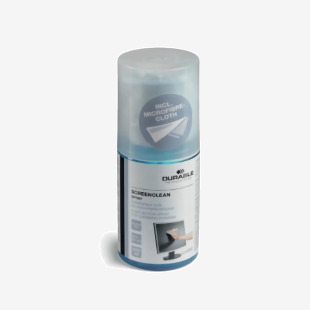 Durable Screenclean Cleaning Spray 200ml Can with Microfibre Cloth 582300 DB50699