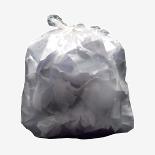 2Work Medium Duty Refuse Sack Clear Bi-modular 190x725x950mm (Pack of 200) KF73377 KF73377