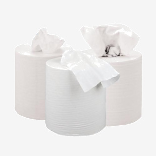 2Work Centrefeed Roll 2-Ply 150m White (Pack of 6) KF03804 KF03804