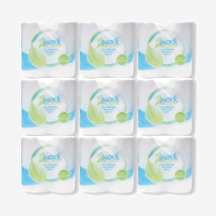 2Work Recycled Toilet Roll 2-Ply 200 Sheets (Pack of 36) KF03809 KF03809