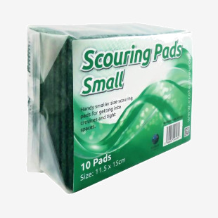Economy Scourer Flat 150x115mm Green (Pack of 10) VOWSC.0110 CPD02010