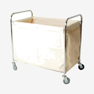 Linen Truck with Bag Silver 560x790x910mm 356926 SBY16265