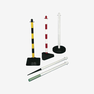 VFM RedWhite Freestanding Post with Rubber Square Base 371441 SBY19000