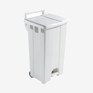 Plastic Pedal Bin with Lid 90L Grey 357001 SBY16298