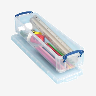Really Useful Clear 1.5 Litre PencilStationery Box 1.5C RUP80254
