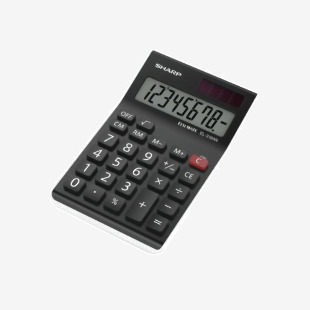 Sharp Black Semi-Desktop Calculator EL310N SH79374