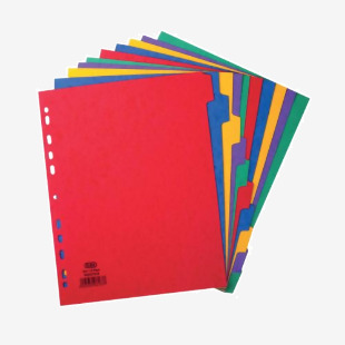 Elba 10-Part Extra Wide Pressboard Divider A4 400007516 BX06167