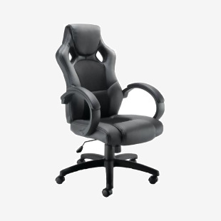 5 Star Velix Racing Gaming Chair with Fixed Arms Black KF73591 KF73591