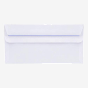 5 Star Office Envelopes Wallet Self Seal 80gsm DL 220x110mm White Retail Pack (Pack of 50) FS934740