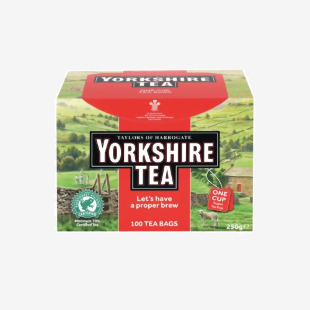 Yorkshire Tea String and Tag Tea Bags (Pack of 100) 1342 TH12132