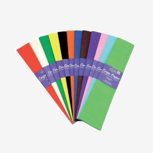 Bright Ideas Crepe Paper Assorted (12 Pack) BI0568 BI01115
