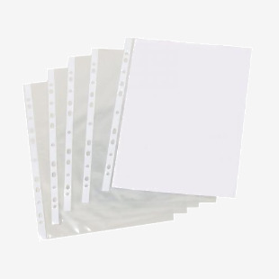 A4 Punched Pockets (500 Pack) PM22312 LL22312
