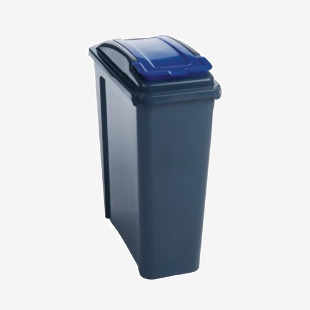 VFM Recycling Bin with Lid 25 Litre Blue 384286 SBY28521