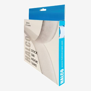 Halco Stick On Hook Roll 20mmx10m (Hook roll with permanent adhesive back) 20AWH10(BOX) HA76988