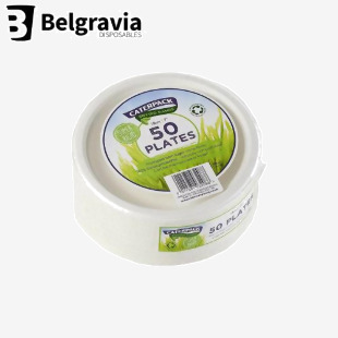 Belgravia Super Rigid 7 Inch Biodegradable Plate (Pack of 50) 3865 - PACK (20) NWT4756P