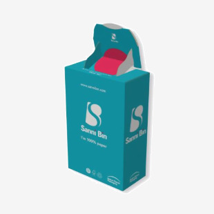 Sannibin Feminine Hygiene Flat Pack Disposal Bin (Pack of 10) SNB001 SBN24831