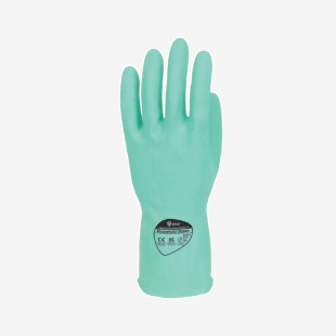Shield Rubber Household Gloves 0.33mm 30cm Pairs Medium Green (Pack of 12) GR03G12 HEA54875