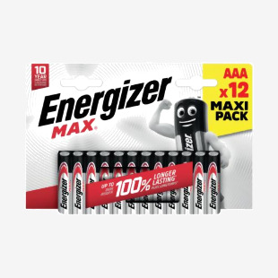 Energizer Max AAA Battery (Pack of 12) E303323400 ER43803