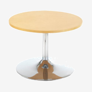 Jemini Bistro Table with Trumpet Base Low600x600x420mm Beech KF838813 KF838813
