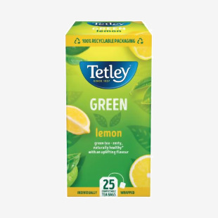 Tetley Green Tea With Lemon Tea Bags (25 Pack) 1571A TL11571