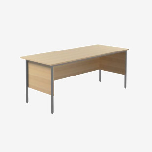 5 Star Modara Rectangular Desk 1800x750x730mm Oak KF838789 KF838789