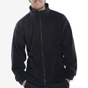 Beeswift Standard Full Zip Fleece Jacket Black Large FLJBLL BSW09542
